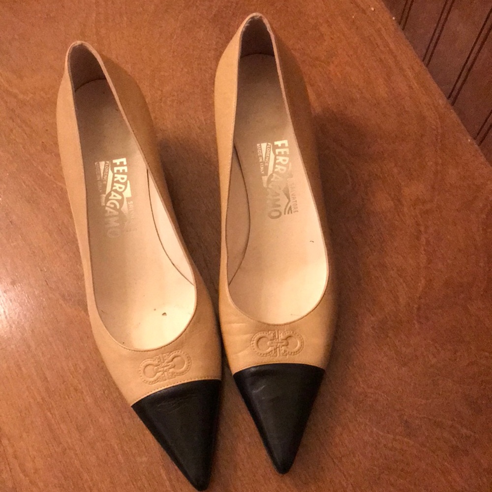 Low ferragamo heels